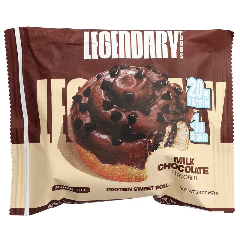 Legendary Foods, Protein Sweet Roll, Milk Chocolate
